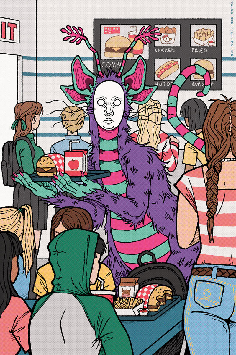 Masking In The Cafeteria, Digital, 2023